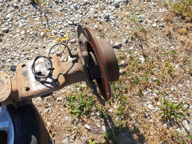 509537 Renault Master 2.3, 2014, Hátsó Híd, Kompletten, 555010463R. Platós.