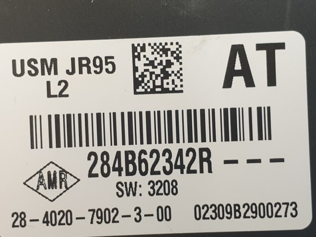 512572 Renault Megane 3, Biztosíték Tábla, 284B62342R. USM. 