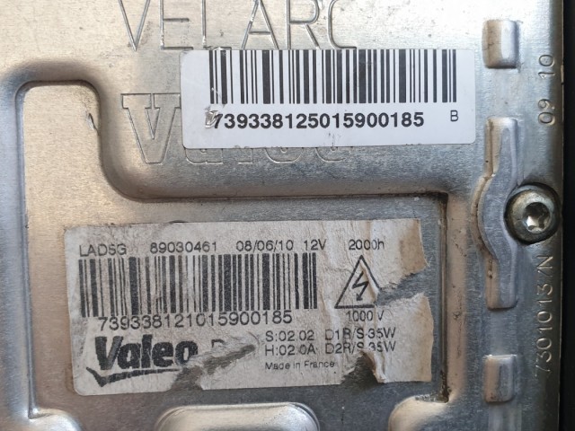 512603 Lancia Phedra 2010, Bal Első Xenon Lámpa, Fényszóró. 89006367.