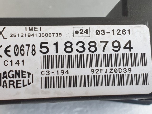 512459 Fiat Bravo 2, 2009, Blue&Me Modul, 51838794.