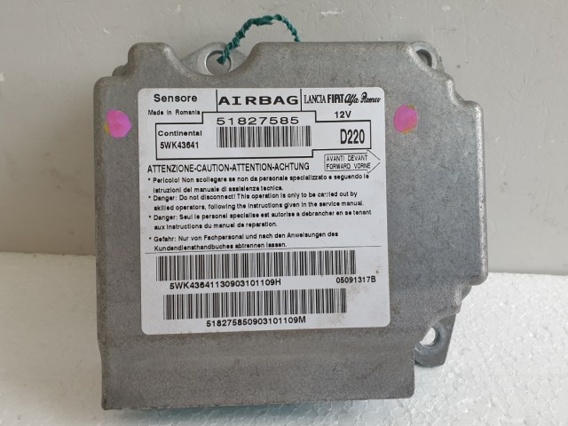 512460 Fiat Bravo 2, 2008, Légzsák Indító Elektronika, 5WK43641.