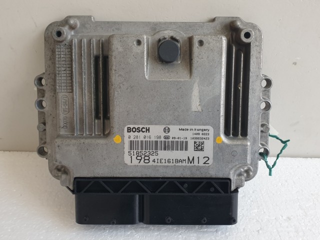 512464 Fiat Bravo 2, 1.6 Diesel, Motorvezérlő, 51852325, 0281016198.