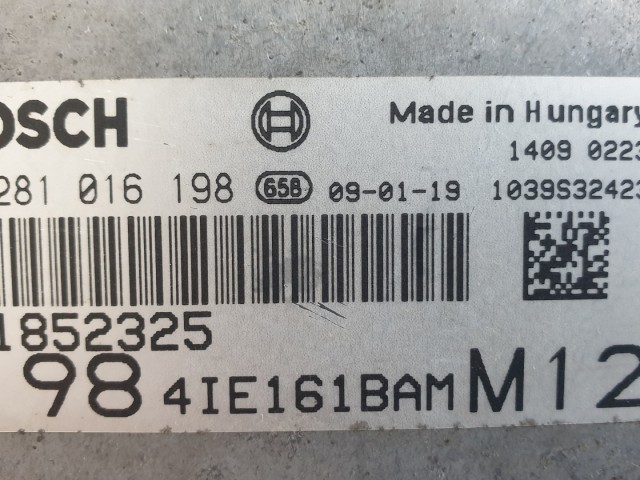 512464 Fiat Bravo 2, 1.6 Diesel, Motorvezérlő, 51852325, 0281016198.