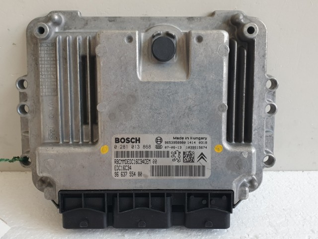 512467 Peugeot 207, Motorvezérlő,  0281013868, 9663755480, Bosch.
