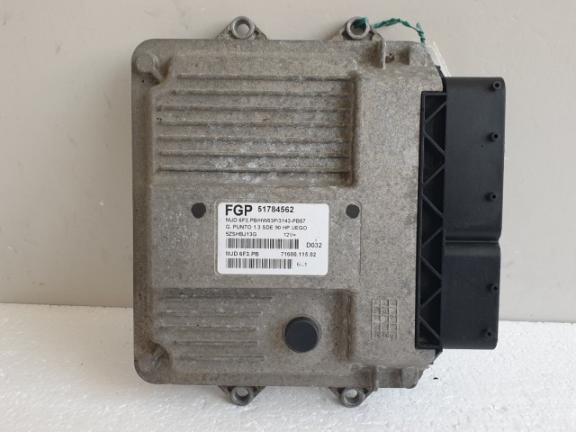 512469 Fiat Grande Punto, 1.3 Jtd, Motorvezérlő, 51784562, Ecu.