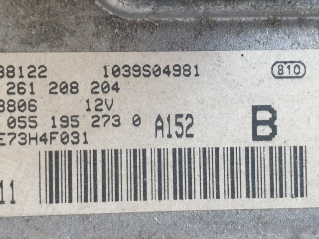 512472 Fiat Stilo 2005, Benzin, Motorvezérlő, Ecu, 0261208204.