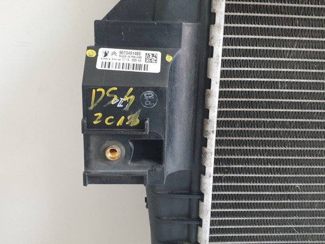 512490 Citroen DS4, 2011, Diesel Vízhűtő, 9673947280, Hűtő, Delphi.