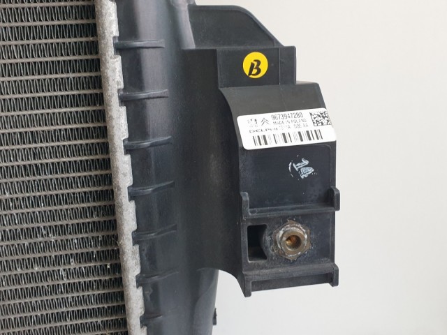 512490 Citroen DS4, 2011, Diesel Vízhűtő, 9673947280, Hűtő, Delphi.