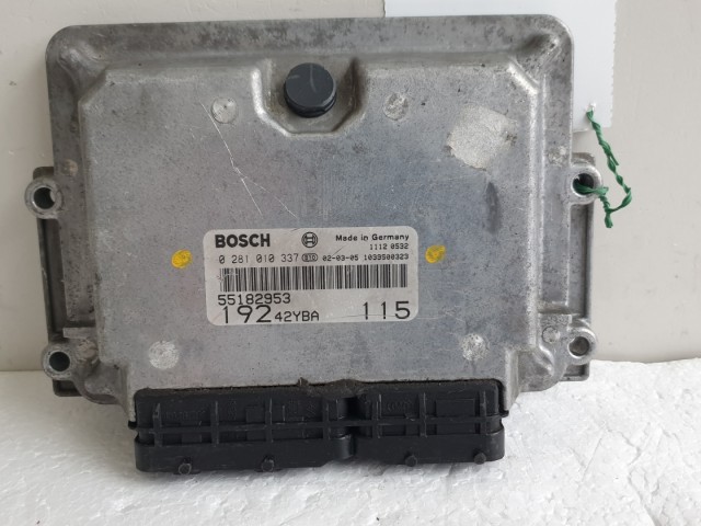 512332 Fiat Stilo 1.9 Jtd, 1002, Motorvezérlő, Ecu, 55182953, 0281010337.
