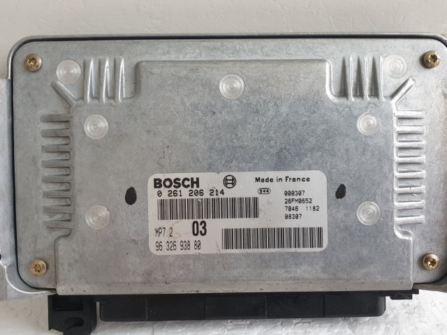 512341 Citroen Xsara 2001, Motorvezérlő, 9632693880, 0261206214.