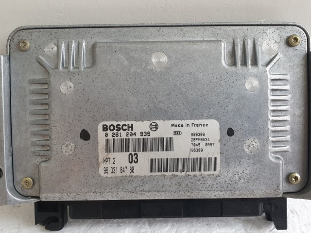 512343 Citroen Xsara 2002, Motorvezérlő, 9633184780, 0261204939.Ecu.