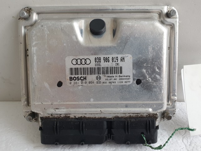 512346 Audi A4, 2003, Motorvezérlő, 038906019AN, 0281010094, Ecu, 