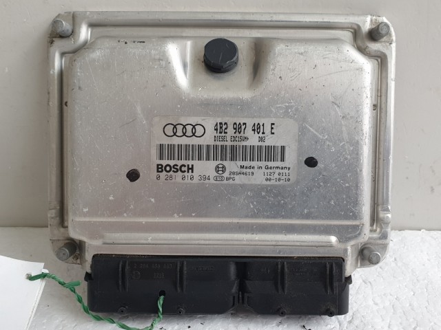 512349 Audi A6, 2.5 Tdi, Motorvezérlő, 4B2907401E, 0281010394, Ecu.