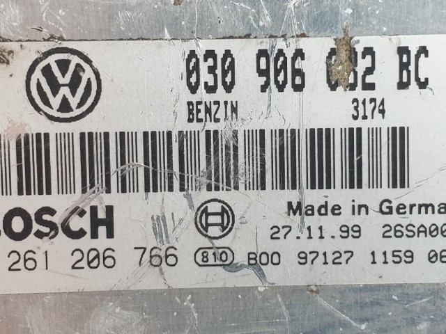 512351 VW Polo 1999, Motorvezérlő, 030906032BC, 0261206766, Ecu.