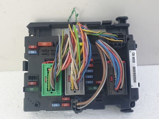 512529 Peugeot 206, Külső Biztosítéktábla, 9650664080. BSM B3.