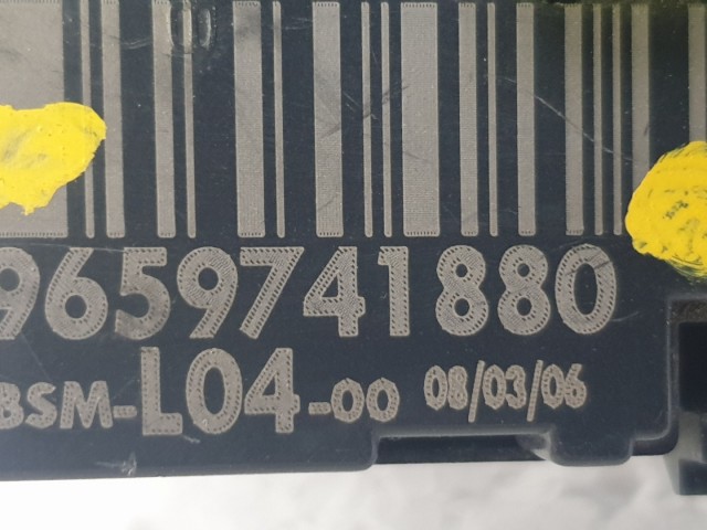 512532 Citroen C2, Külső Biztosítéktábla, 9659741880. BSM L04. Delphi.