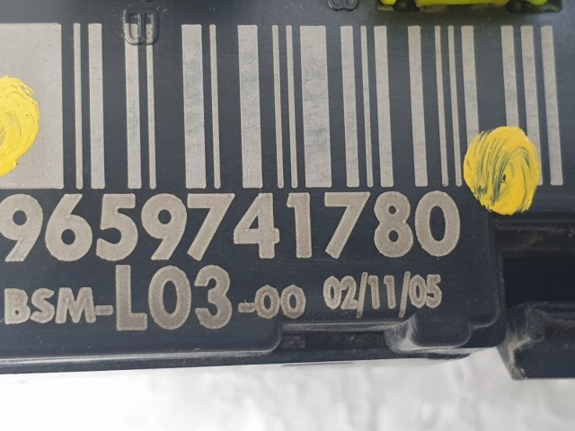 512533 Citroen C2, Külső Biztosítéktábla, 9659741780. BSM L03. Delphi.