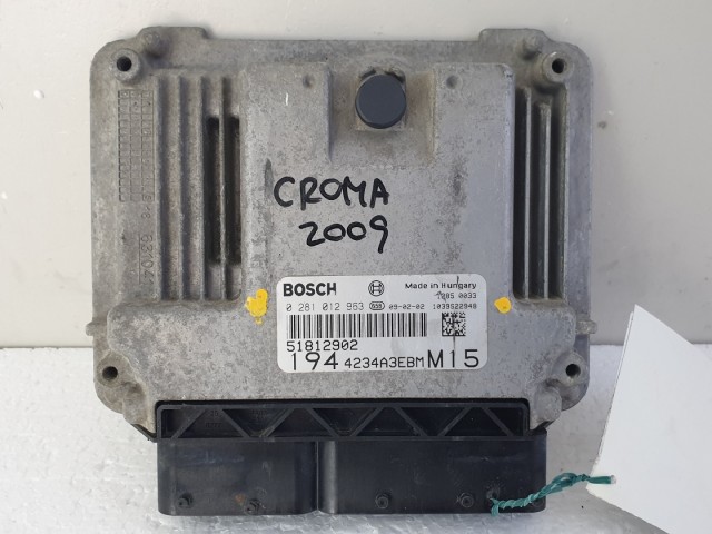 512540 Fiat Croma 1.9 Jtd, Motorvezérlő, 51812902, 0281012963. Bosch.