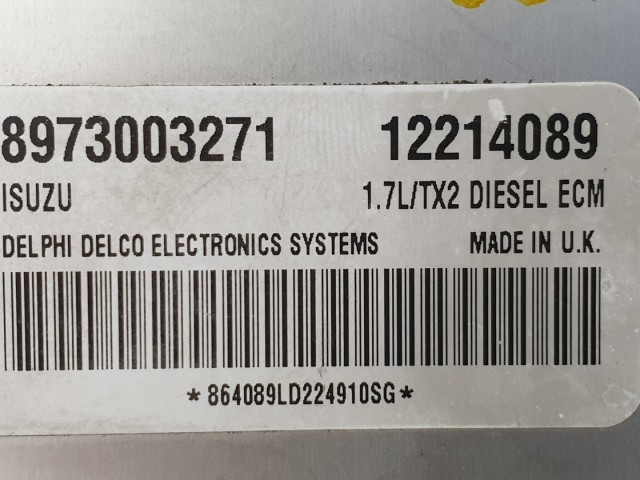 512544 Opel Combo 1.7 D, 2007, Motorvezérlő, 12214089, Delphi. 