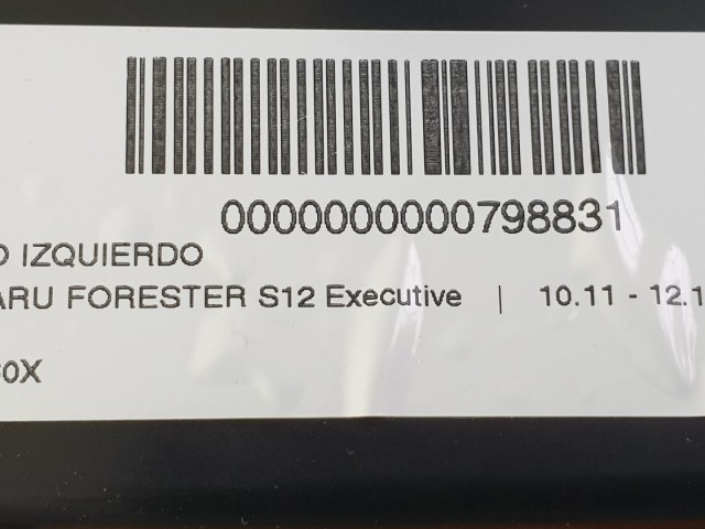 512645 Subaru Forester 2010, Bal Xenon Fényszóró, Lámpa, 1826.