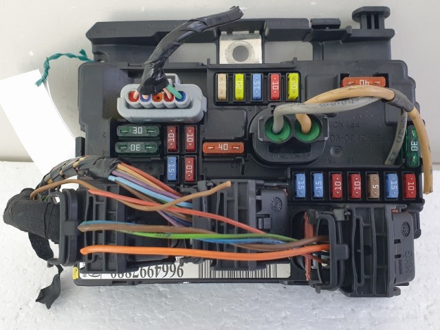 512666 Peugeot 207, 2009, Biztosítéktábla, 9664997880, Bsm-00, R09, Valeo.