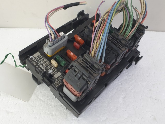 512669 Citroen C4 Picasso, Biztosítéktábla, 9661708080, Bsm L08. Delphi. 