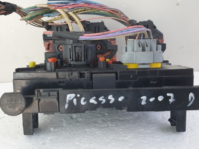 512669 Citroen C4 Picasso, Biztosítéktábla, 9661708080, Bsm L08. Delphi. 