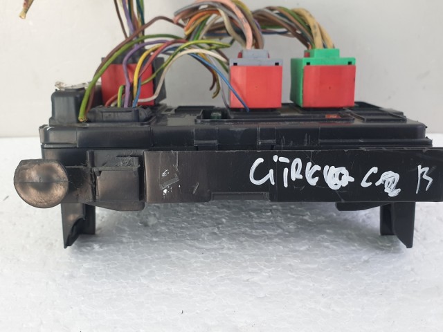 512671 Citroen C2, Biztosítéktábla, 9643498780 Bsm-B4, Siemens.