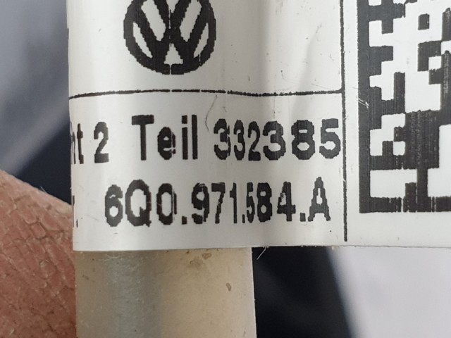 512675 Skoda Fabia 2, Kormánylégzsák, Légzsák,  5J0880201E, 1 Csati.