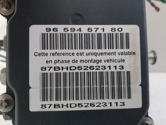 512678 Peugeot 307, 2005, ABS Kocka, 9649988280, 0265800395.