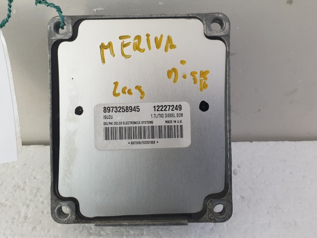512679 Opel Meriva 1.7 D, Motorvezérlő, 9873258946, 12227249. Ecu.
