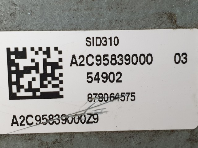 512682 Renault Master 2.3 Dci, Motorvezérlő, A2C13071800, 237109955R.