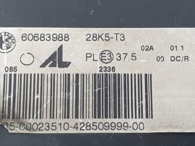 512791 Alfa Romeo 159, Bal XENON Fényszóró, Lámpa, 60683988.