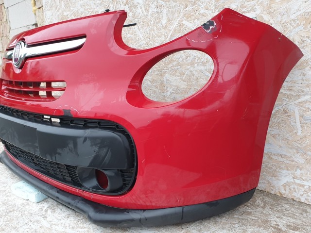 512806 Fiat 500 L, 2014, Első Lökhárító, Javított.