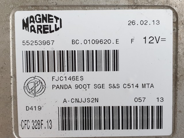 512373 Fiat Panda 2013, Automataváltó Vezérlő, 55253967, Magneti.