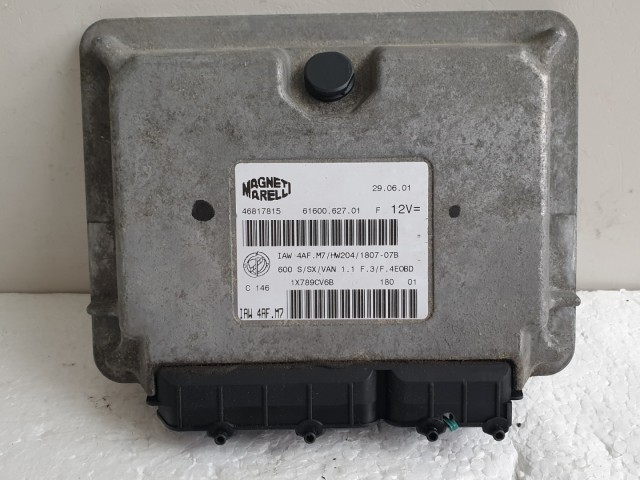 512374 Fiat Seicento Motorvezérlő, Ecu, 46817815, Magneti. 