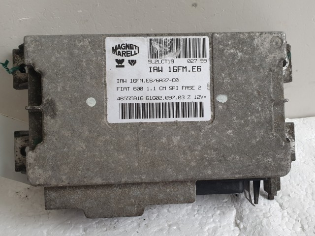 512375 Fiat Seicento Motorvezérlő, Ecu, 46555916, Magneti. 