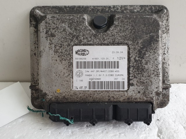 512378 Fiat Panda 2004, Motorvezérlő, Ecu, 55196259. Magneti.