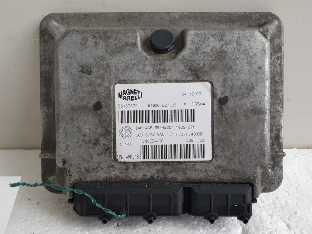 512380 Fiat Seicento 2002, Motorvezérlő, Ecu, 55187372.