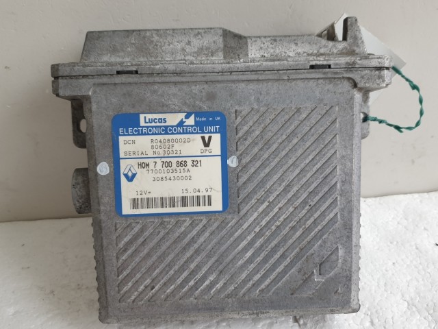 512389 Volvo S40, 1997, Motorvezérlő, 770103515A, 7700868321, Lucas. 