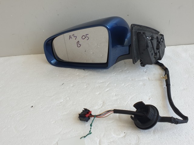 511002 Audi A3, 2005, Bal Tükör, Visszapillantó Tükör, 5 Ajtós, 5 vezeték.