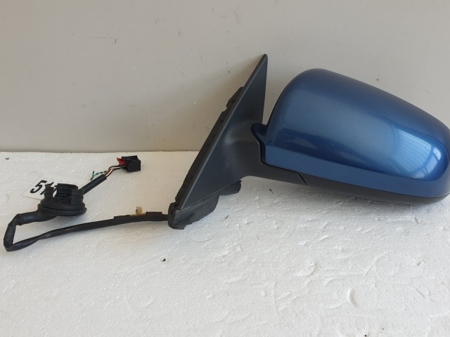 511002 Audi A3, 2005, Bal Tükör, Visszapillantó Tükör, 5 Ajtós, 5 vezeték.