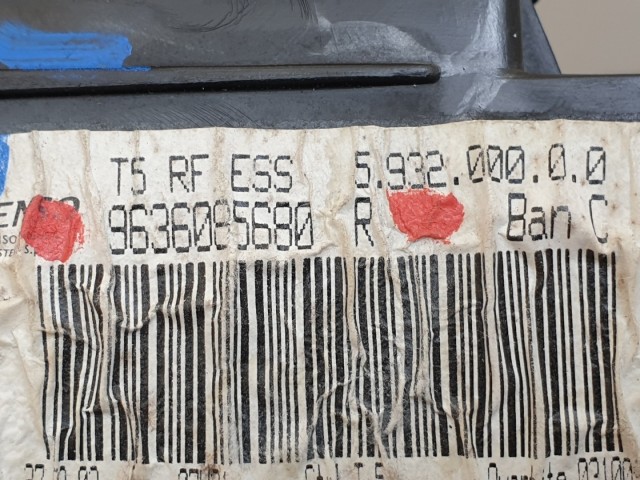 511009 Peugeot 307, 2004, Fűtésbox, 9636085680R.