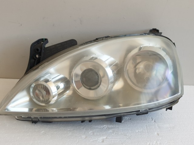 511016 Opel Corsa C, 2003, Projektoros Bal Fényszóró, Lámpa, 13100537.