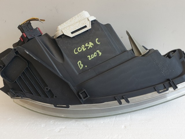 511016 Opel Corsa C, 2003, Projektoros Bal Fényszóró, Lámpa, 13100537.