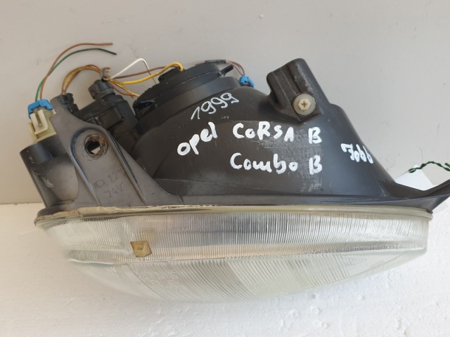 511020 Opel Corsa B, Combo B, 1999, Jobb Első Fényszóró, Lámpa, 