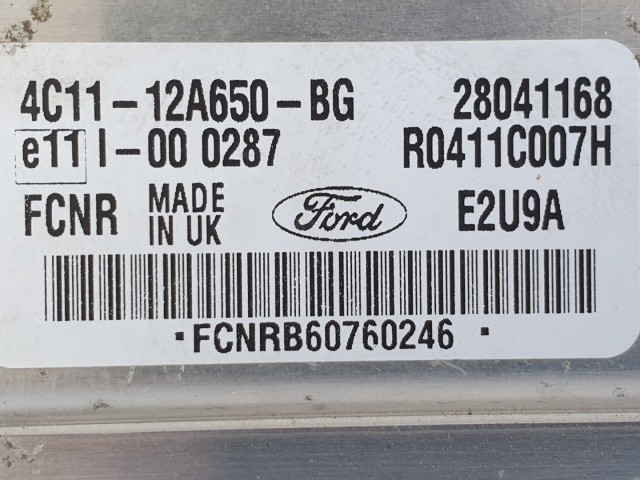 511041 Ford Transit 2.0, D, 2005, Motorvezérlő, 4C11-12A650-BG, Ecu.