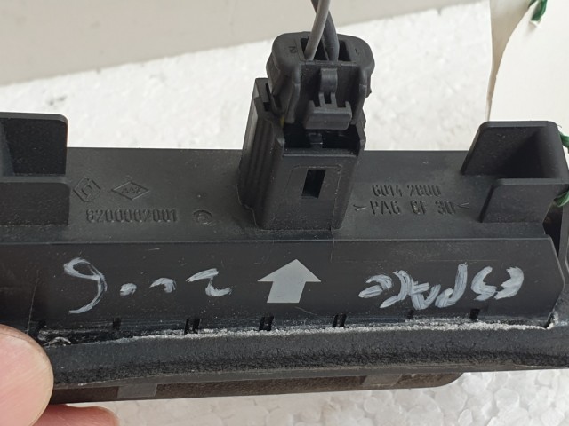 512048 Renault Espace, 2006, Csomagtérajtó Gomb, Mikrokapcsoló, 8200002001.