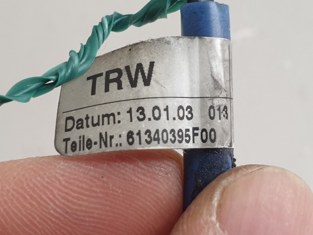 512065 Audi A4, A3, 2003, Légzsák Csatlakozó, 8E0971589S. Kormányba. 