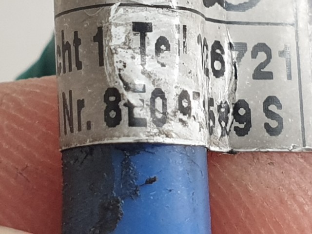 512065 Audi A4, A3, 2003, Légzsák Csatlakozó, 8E0971589S. Kormányba. 